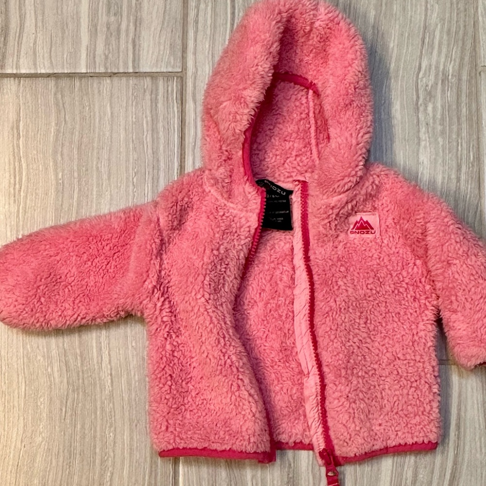 Snozu Pink Fleece Kids Footies - Picture 16 of 16